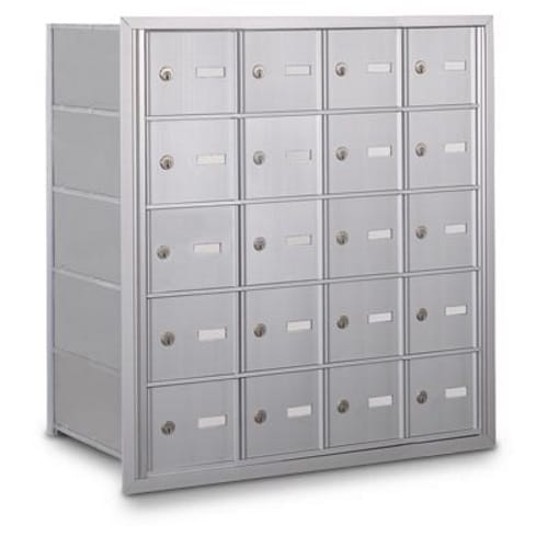 CAD Drawings American Postal Manufacturing Co. Rear Loading 20-Door Horizontal Mailbox